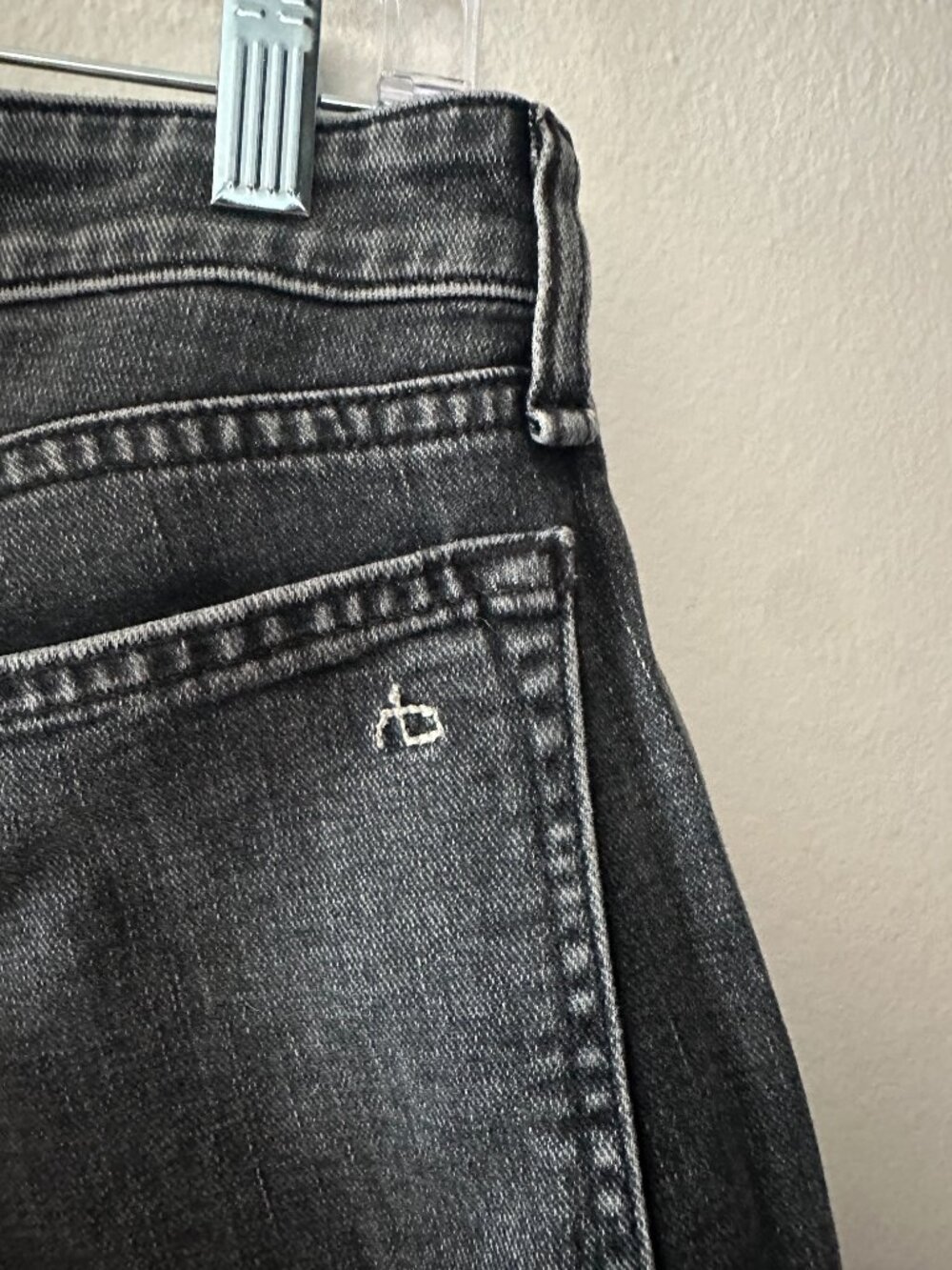 Women's Rag and Bone 'Dre' Boyfriend Jean - Low Rise - Washed Black Size 31 -EUC - Picture 6 of 7
